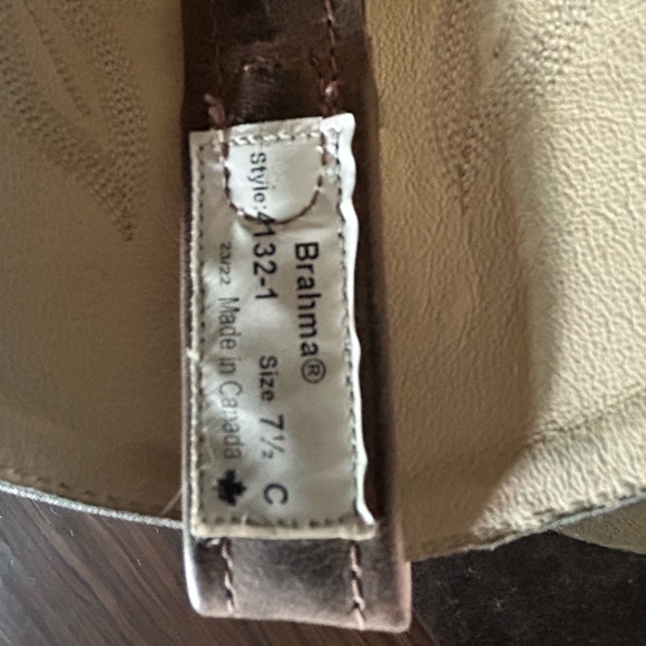 Canada West Cowboy Boots Size 7 - Picture 4 of 6